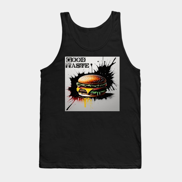 Burger lover Tank Top by RetroTjoshak